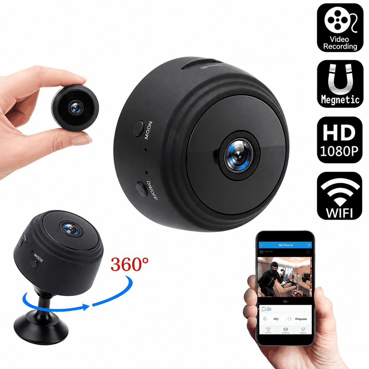SPYPAL™ - MINI CÁMARA DE VIGILANCIA