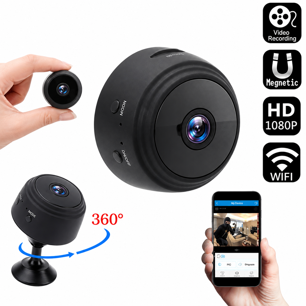 SPYPAL™ - MINI CÁMARA DE VIGILANCIA